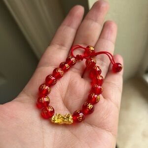 24K REAL GOLD DRAGON PIYAO BRACELET FOR BABY/TODDLER ADJUSTABLE